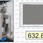 Four Point Bend Test demo on hydraulic testing machine with live data