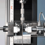 Close Up of friction testing on a medical device