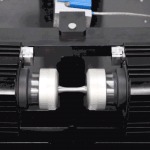 Rotating Beam Fatigue Machine - Sample running until failure