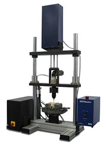 ASTM F543 medical bone screw testing setup