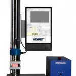 An eXpert 7601 single column material testing machine performing a compression test