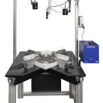 Planar Biaxial Testing Machine with fluid bath and digital image correlation