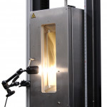 chamber door with video extensometer