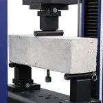 EN 14651 Concrete Tension Testing using three-point bend flex fixture with CMOD transducer