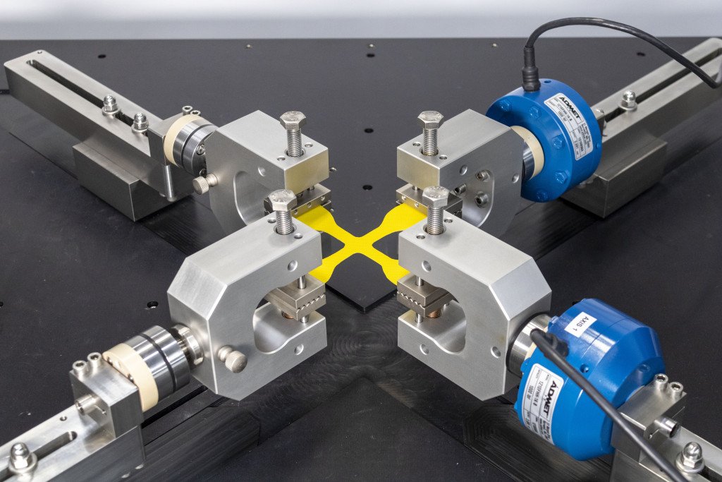 Planar Biaxial testing close up