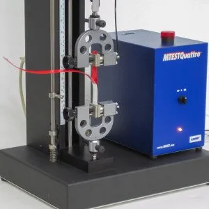 T peel test on a tensile testing machine